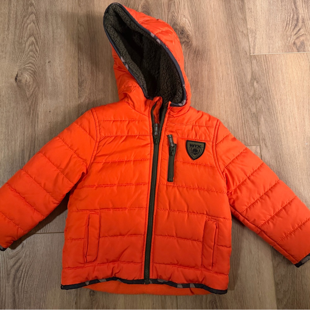 Weather tamer Orange toddler Puffer Jacket